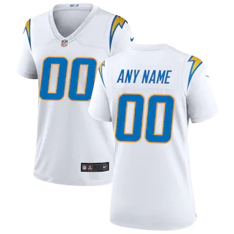 womens nike los angeles chargers white custom game jersey_p